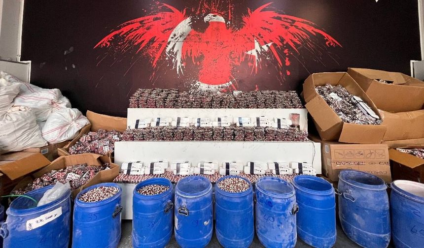 Kocaeli'de 1 milyon 700 bin sentetik hap ele geçirildi