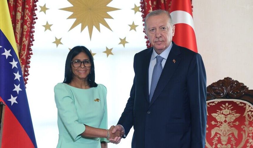 Erdoğan ile Rodriguez el sıkıştı: Ortak komisyon Caracas'ta toplanacak