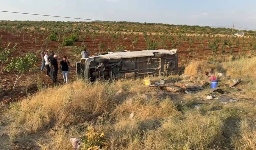 Şanlıurfa'da tarım işçilerini taşıyan minibüs devrildi: 22 yaralı