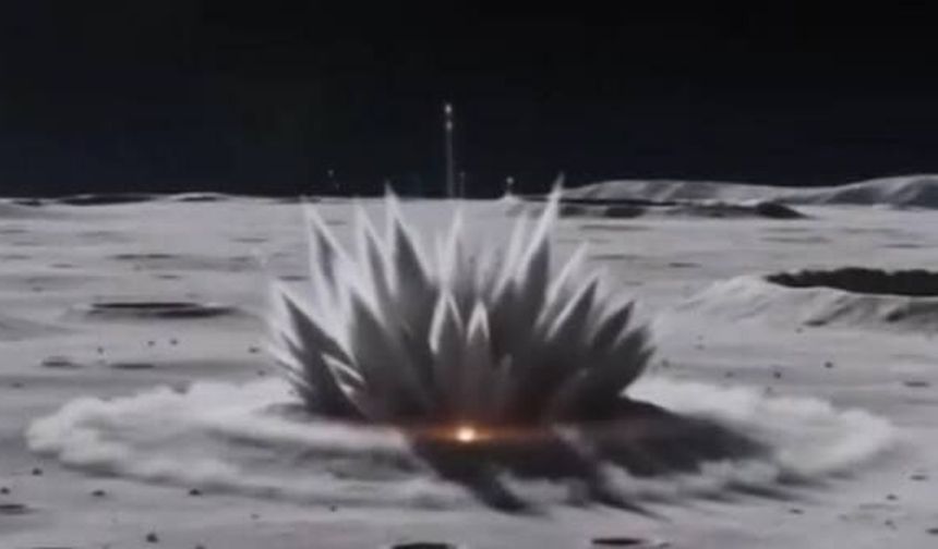 SpaceX roketinin enkazı Ay'a çarptı: Çin uydusu o anları kaydetti