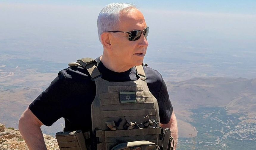 Netanyahu Suriye topraklarından seslendi: “Akdeniz’e kadar kontrol bizde”