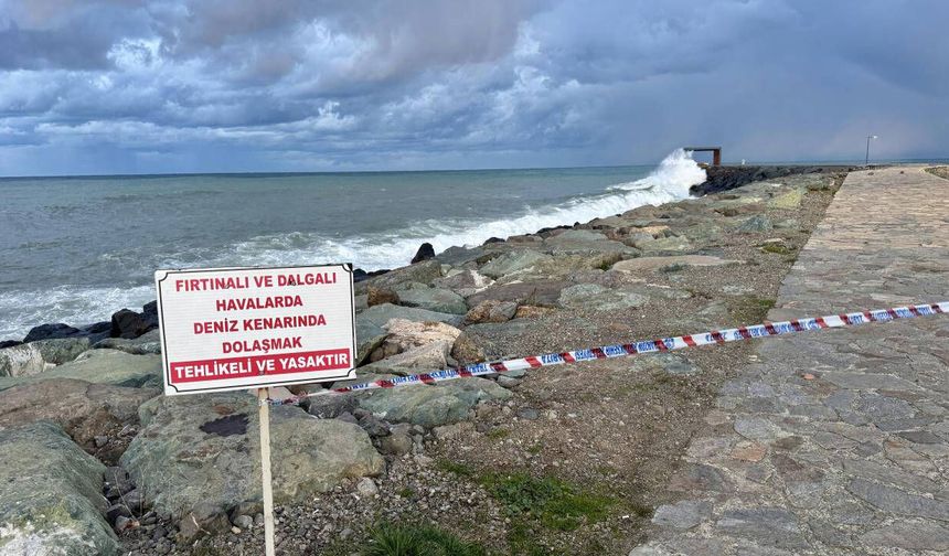Trabzon'da yarın denize girmek yasak