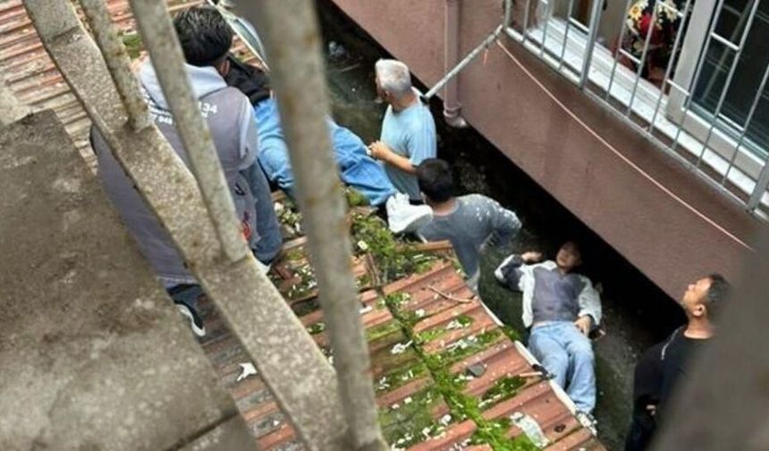 Eve kilitlenen 2 kız çarşafla kaçarken 3. kattan düştü