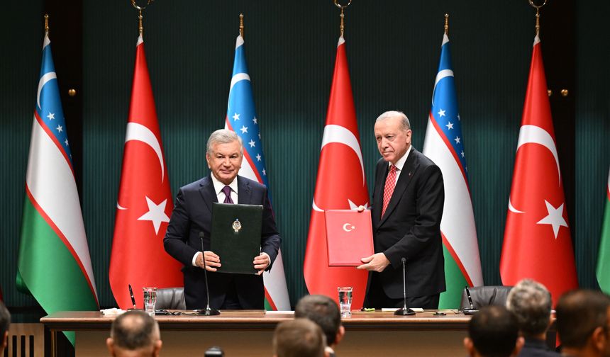 Türkiye ile Özbekistan arasında 5 anlaşma imzalandı
